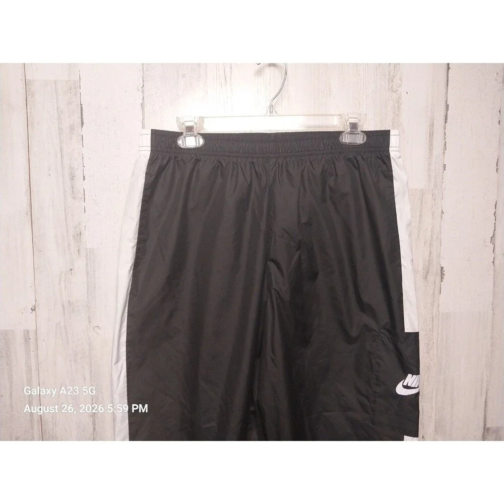 Nike Sportswear Women's Woven Trousers CJ7346-010 Black/White Size Large